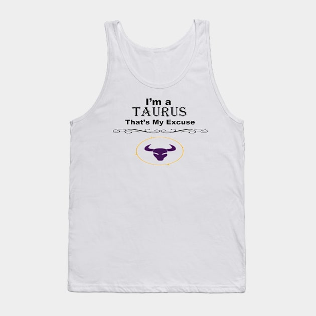 Zodiac Taurus Tank Top by Hudkins